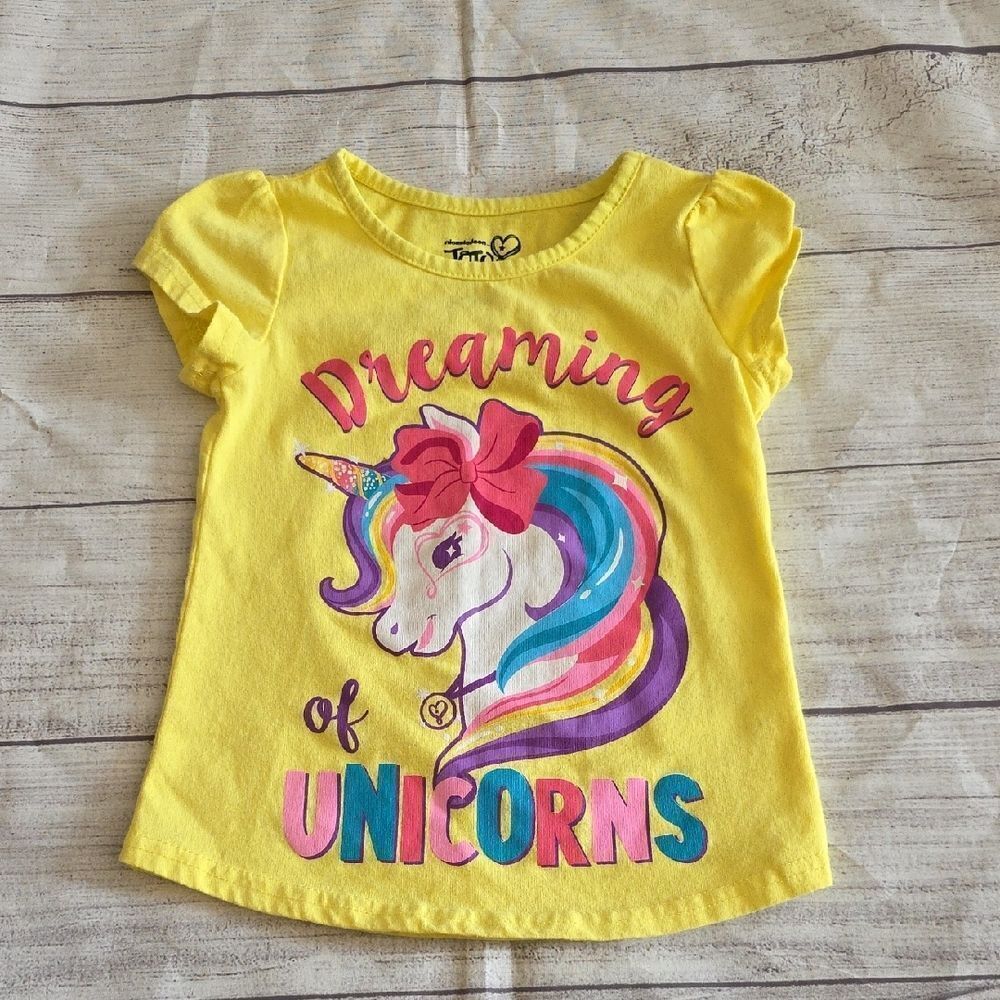 Yellow Unicorn Short Sleeve Tee